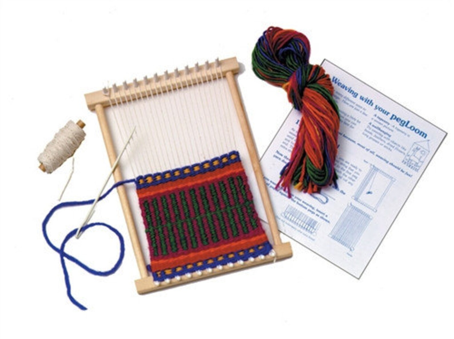 Peg Loom Weaving for Beginners Harrisville Looms Table Top Etsy