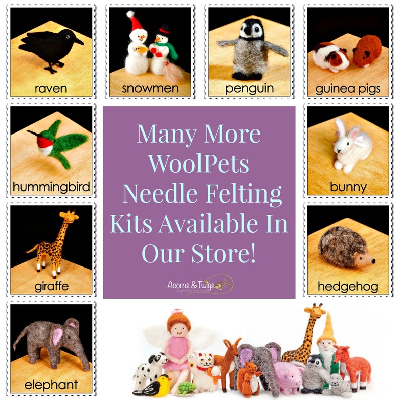 Needle Felting Kit // Elf Felting Kit // Christmas Needle Etsy