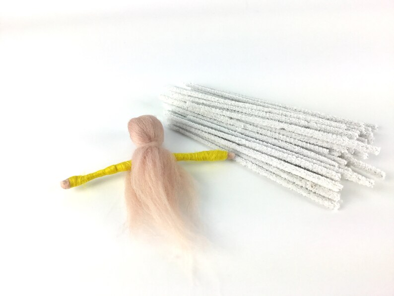 Armature Wire Plush Needle Felting Doll White 6 Long Etsy