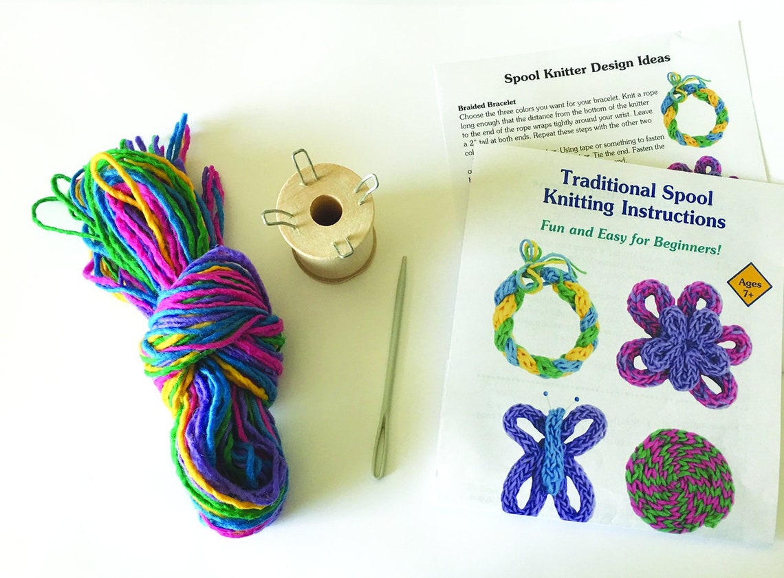 Knitting Nancy Kit Traditional Knitting Spool Set Wood Etsy
