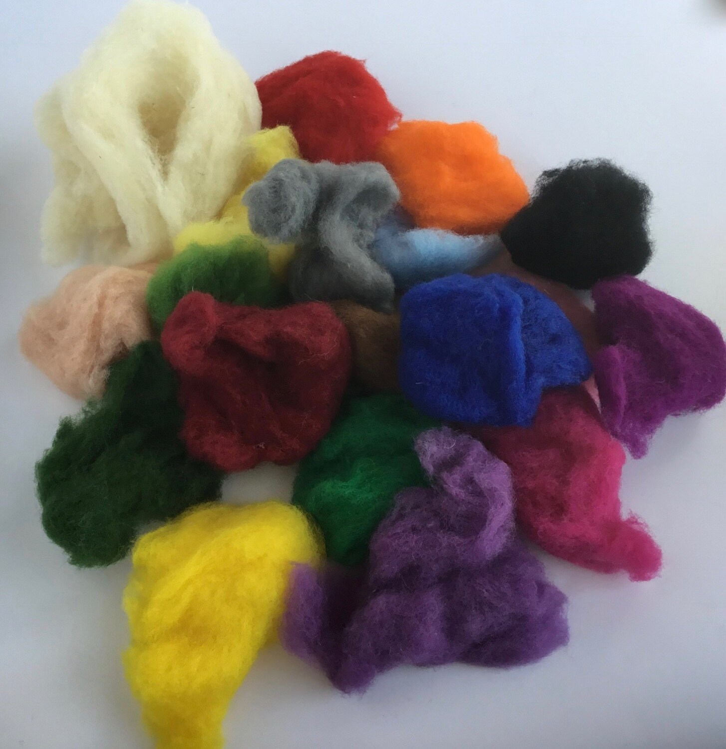 Needle Felting Wool Batt 18 colors of Merino Felting Wool & Etsy