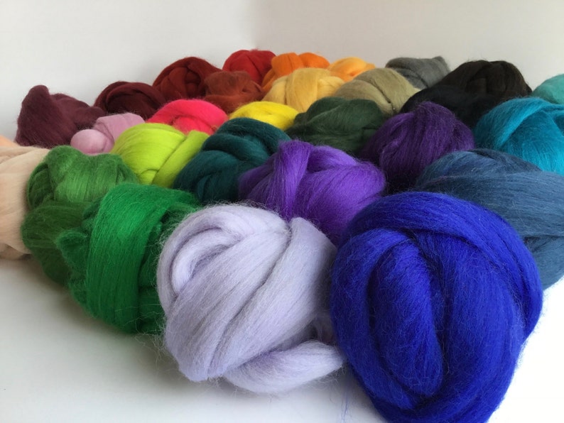 Wool Needle Felting Pack 29 Colors of South American Merino Etsy