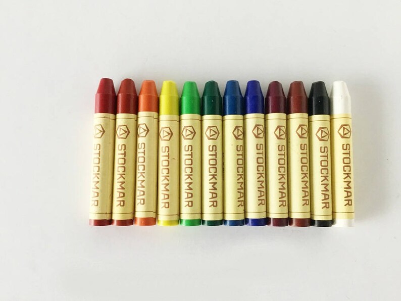 12 Stockmar Wax Crayon Sticks Drawing Supplies Beeswax Etsy