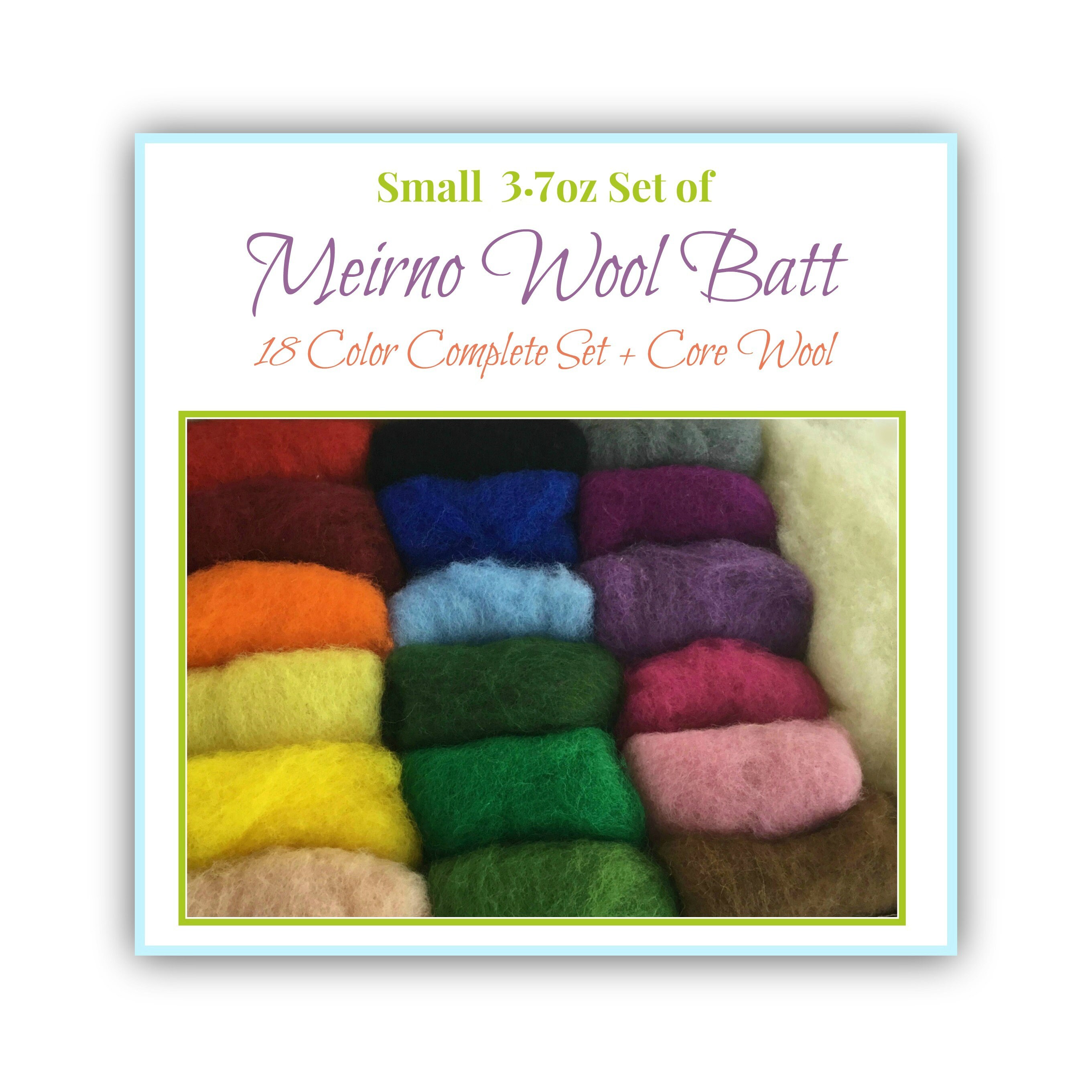 Needle Felting Wool Batt 18 colors of Merino Felting Wool & Etsy
