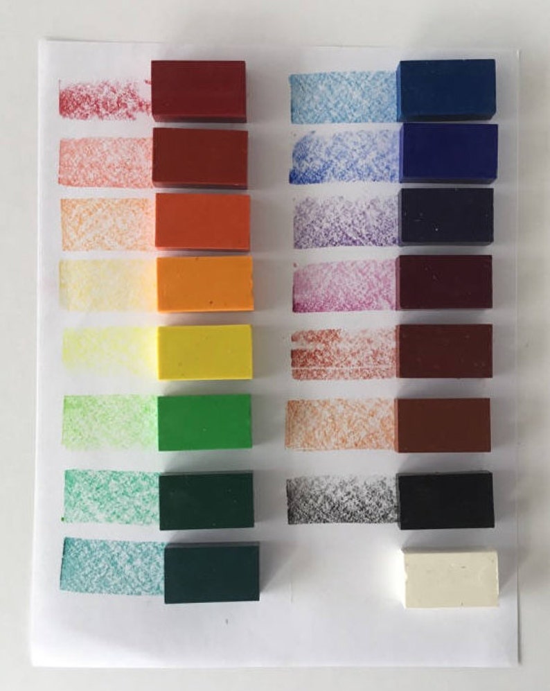 16 Stockmar Wax Crayon Blocks in a Wood Box Drawing Etsy