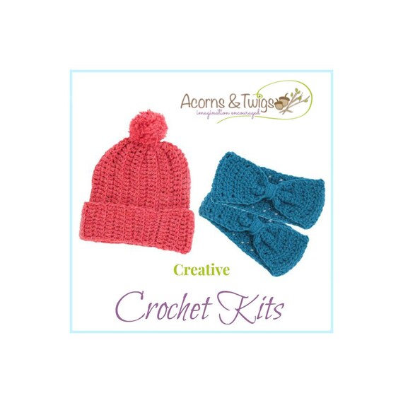 Crochet Hat or Headband Kits // Learn 