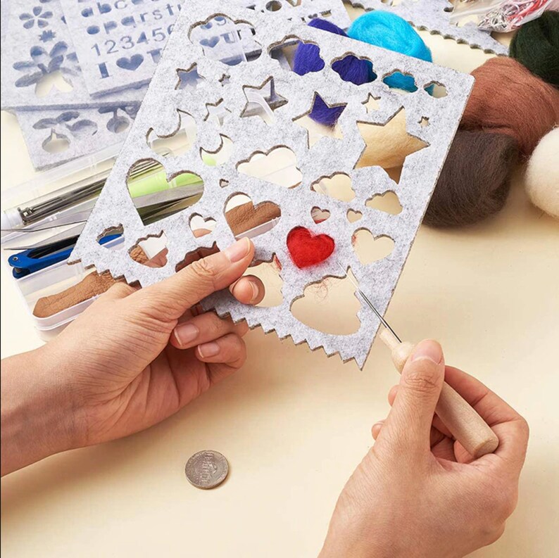 Holiday Needle Felting Stencil for Eyes Ears Noses Etsy