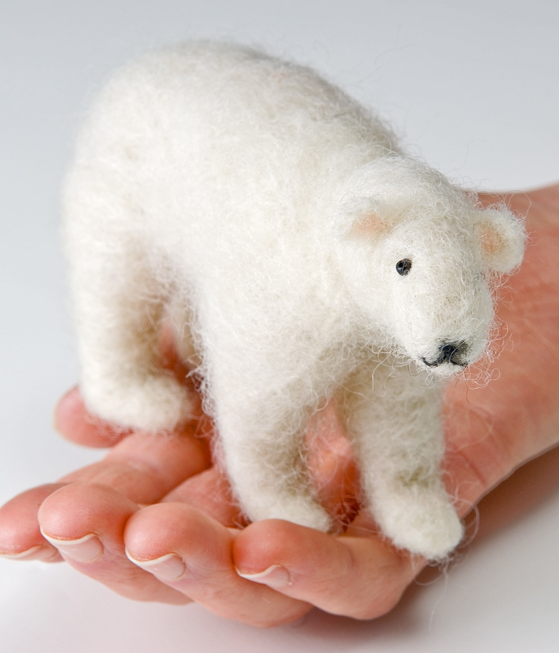 Needle Felting Kit // Polar Bear Felting Kit // Animal Needle Etsy