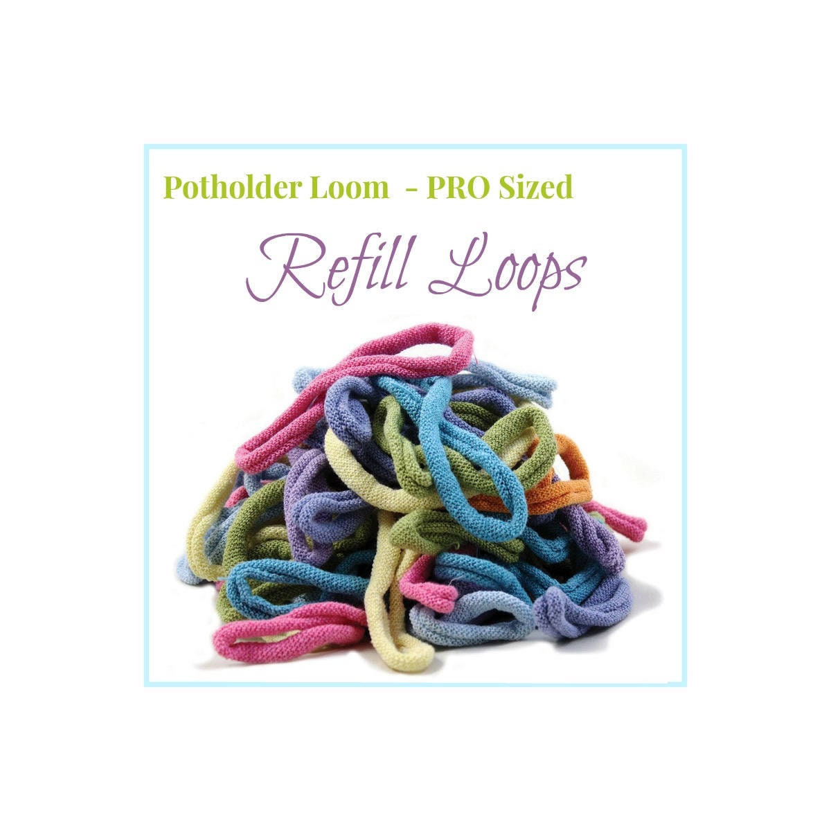 PRO™ Potholder Loop Refill for Harrisville Designs' PRO Potholder Loom,  Individual Colors, Set of 27 Cotton Loops Your Choice From 34 Colors 