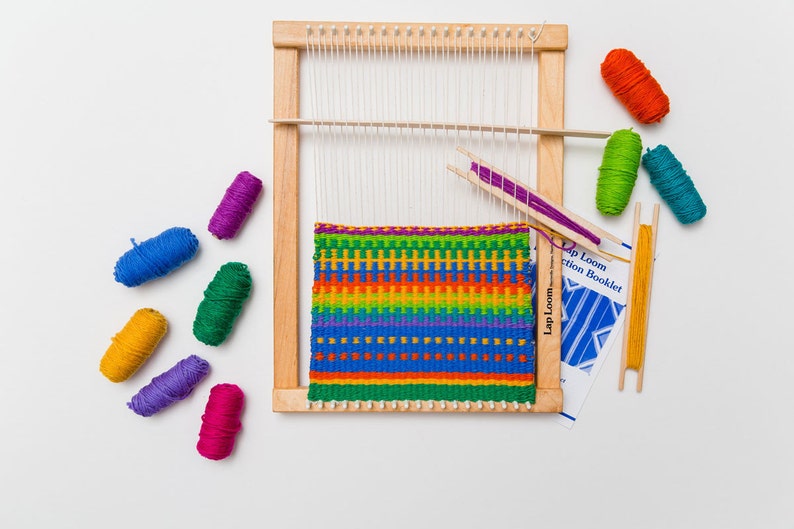 Weaving Loom Kit Lap Loom Loom Kit Beginner Weaving Frame Etsy