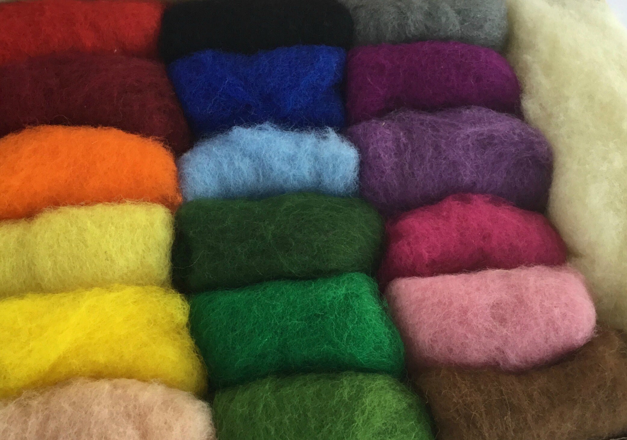 Needle Felting Wool Batt 18 colors of Merino Felting Wool & Etsy