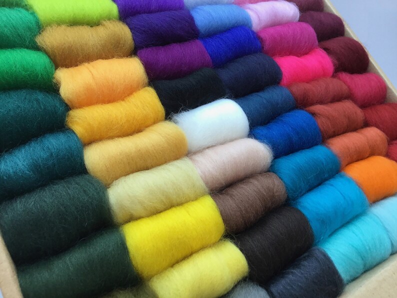 Needle Felting Kit Beginner // Wool Roving // Needle Felting Etsy