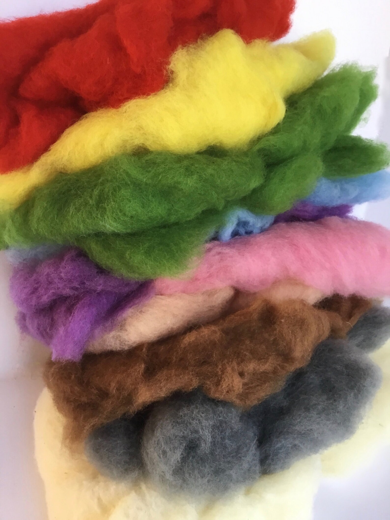 Felting Wool Set 24 Oz Carded Wool Kit for Felting New Etsy