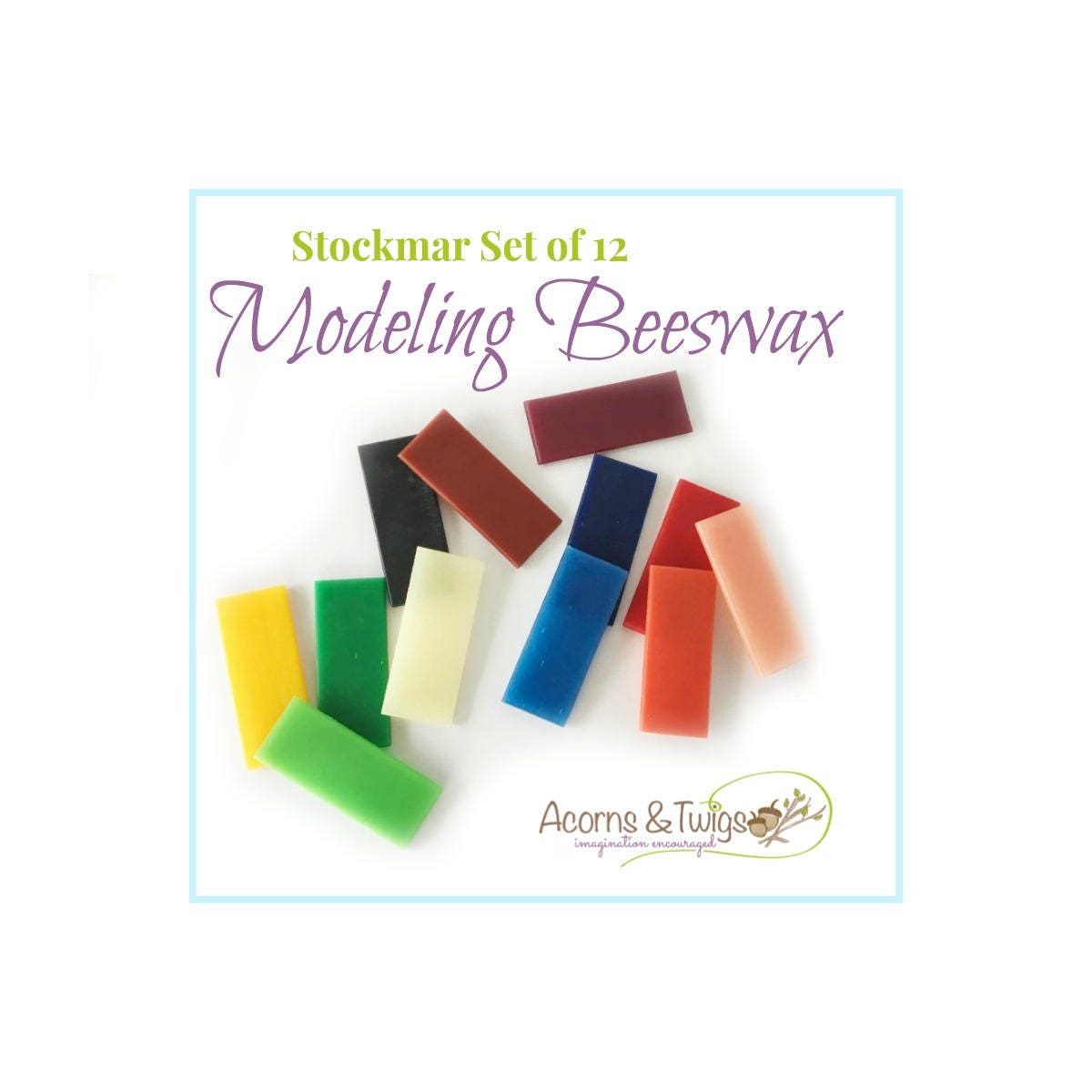 Set Of 12 Modeling Beeswax For Waldorf Homeschooling