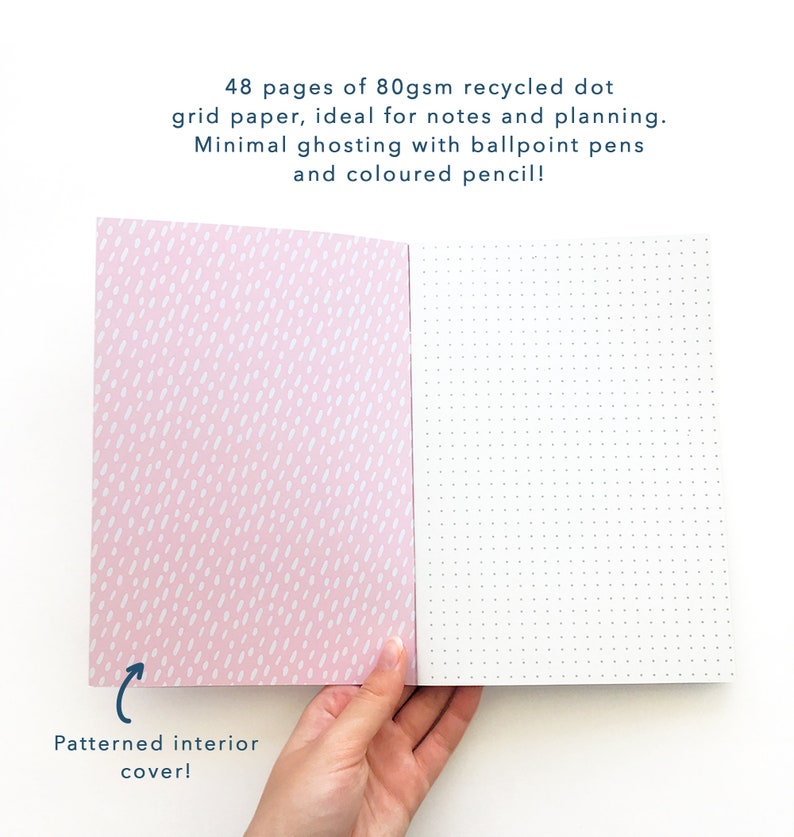 Dotted Grid Notebook Bullet Journal Dot Grid Notebook | Etsy