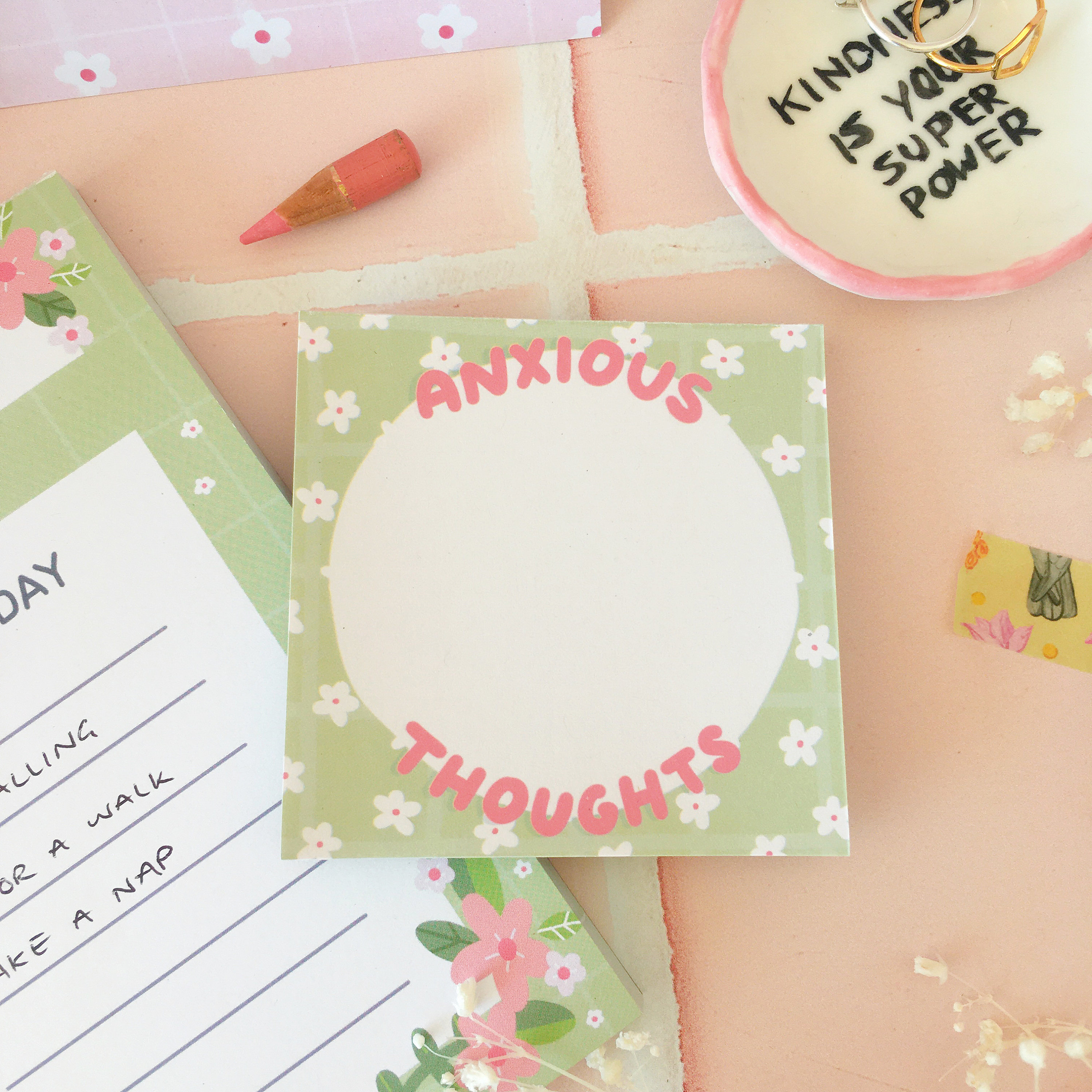 Memo Pad Mini Note Pad Memo Sheets Stationery Pad Memo Etsy
