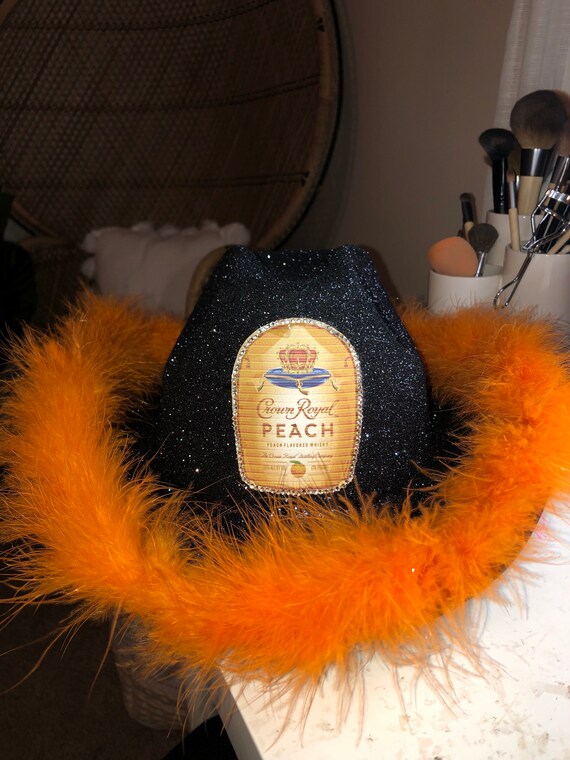 Peach Crown Royal Sparkly Alcoholic 