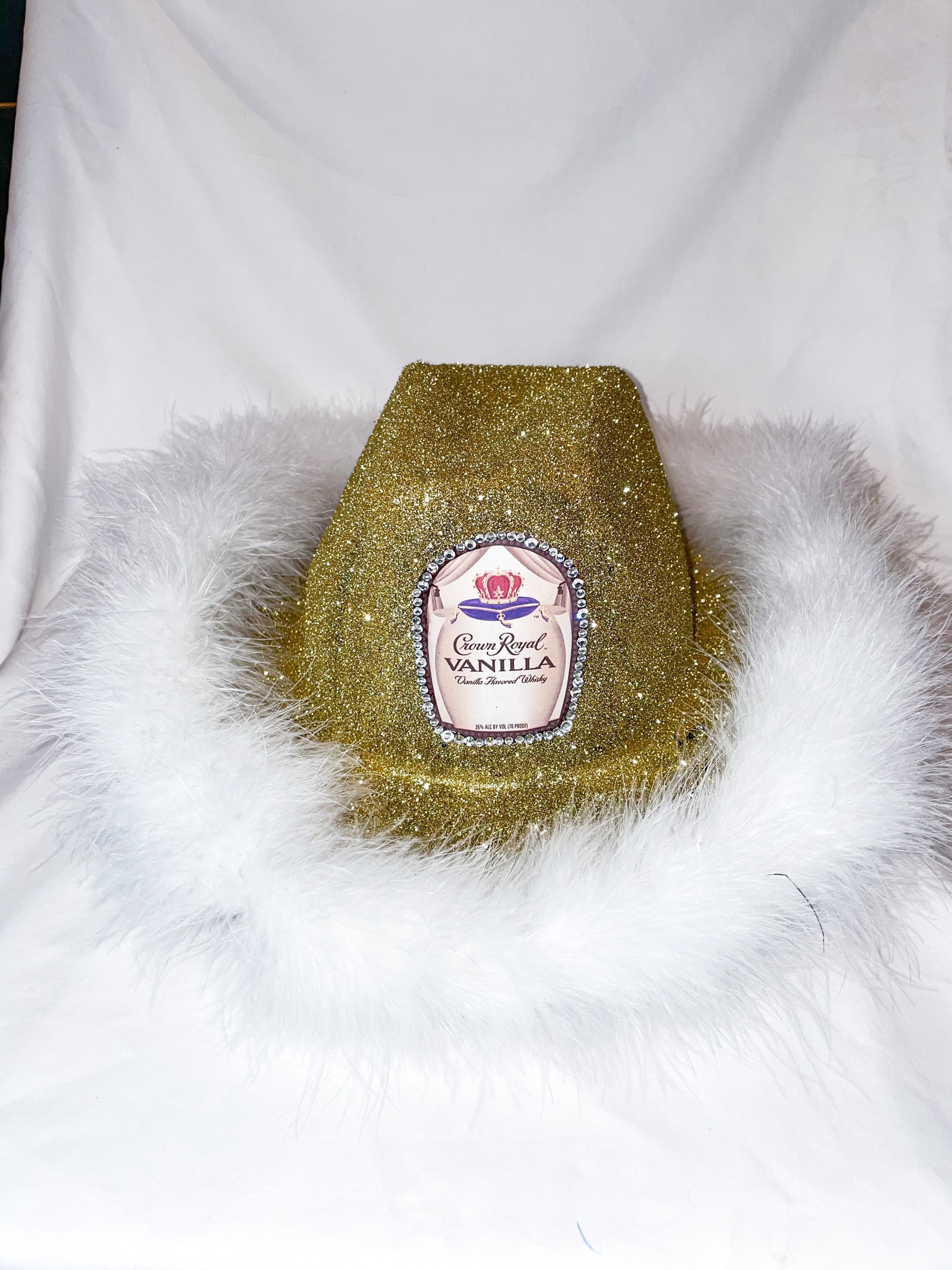 Crown Royal Vanilla Sparkly Cowboy Hat Etsy
