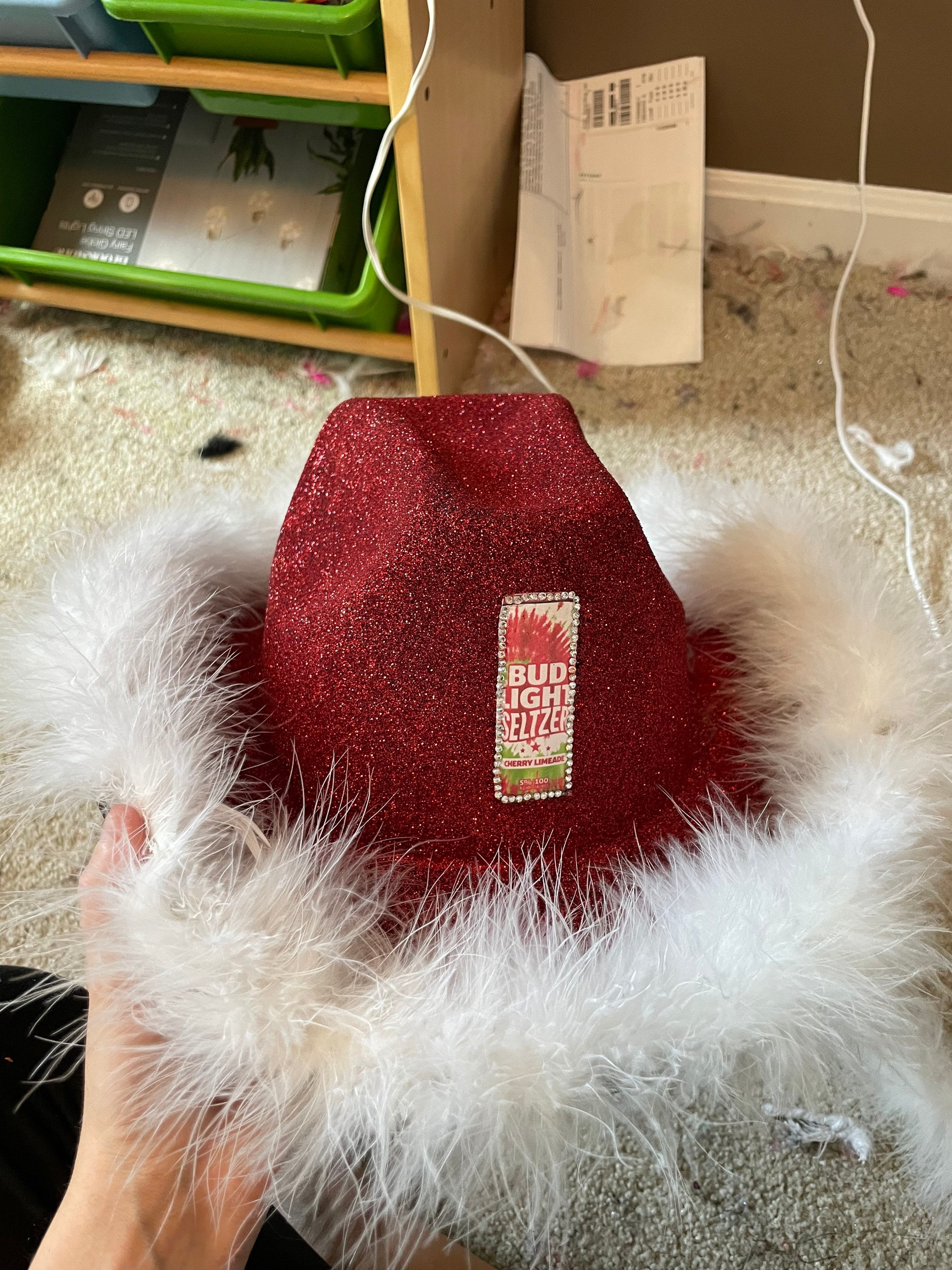 Bud Light Seltzer Sparkly Cowboy Hat 