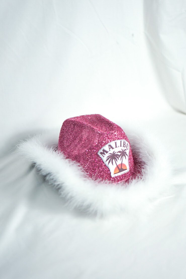 Malibu Rum Sparkly Cowboy Hat Etsy
