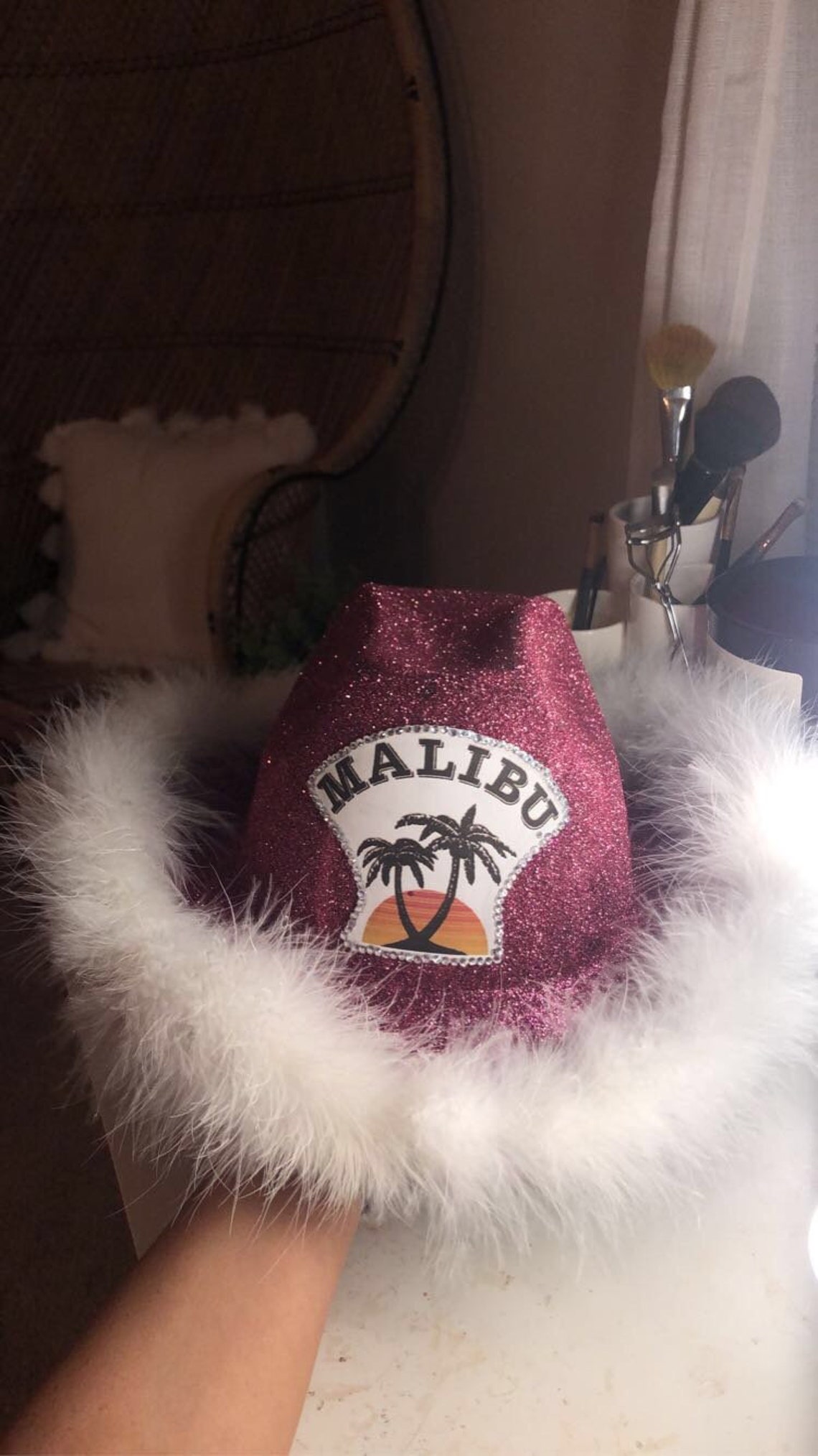 Malibu Rum Sparkly Cowboy Hat Etsy