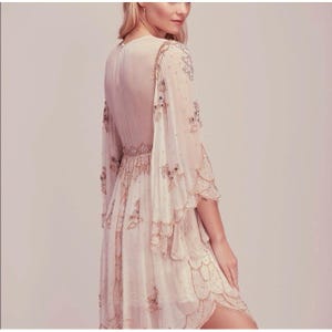 Free People LIMITED EDITION Hand Beaded Dress Size Small – 1 of 150 | Rare Boho image 14