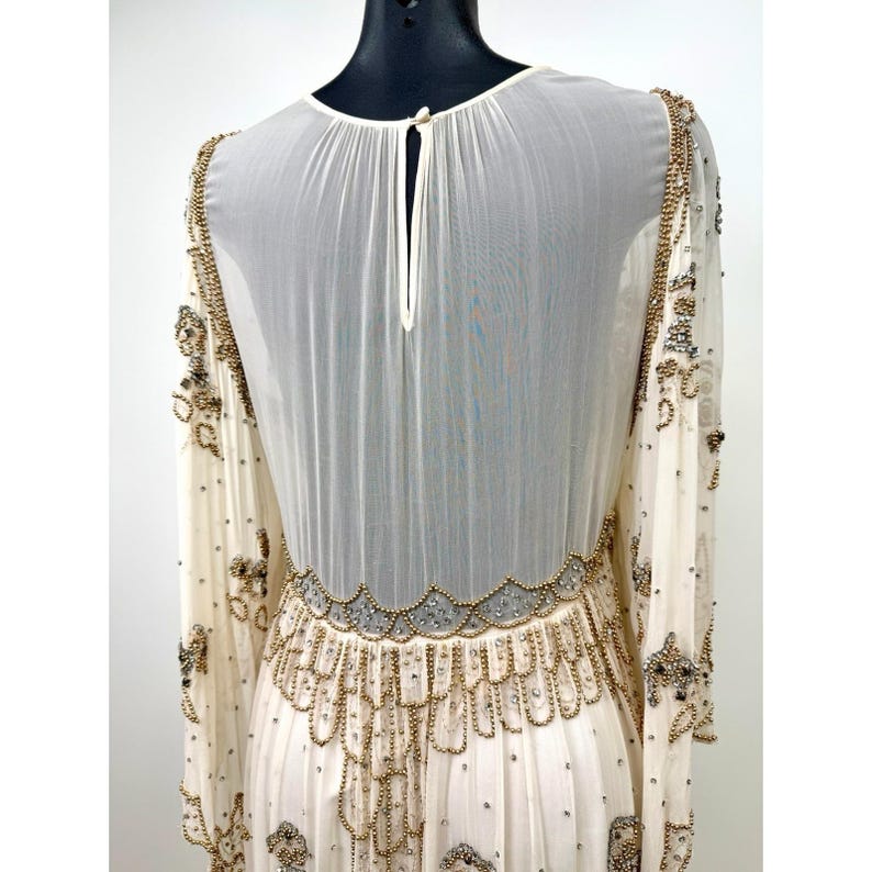 Free People LIMITED EDITION Hand Beaded Dress Size Small – 1 of 150 | Rare Boho image 9