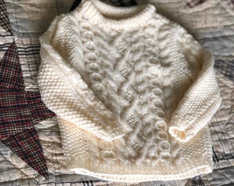 baby irish knit sweater