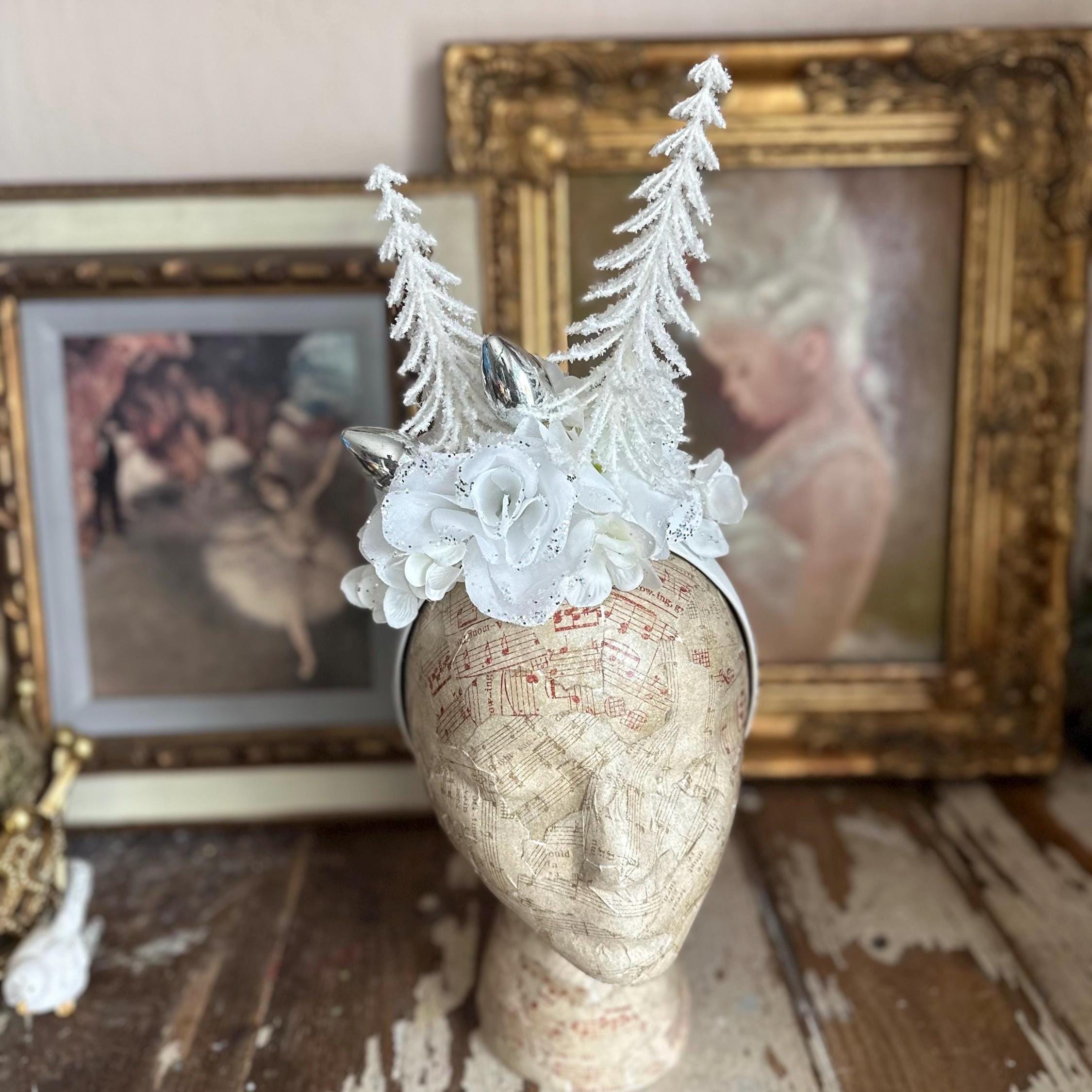The header  the decoration  for head for costume Snow Queen, snegurochka Snegurochka Costume - Etsy main image 3
