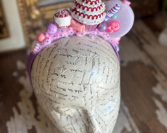 Pink Lollipop Headband: Glitter Candy Party Hair Accessory  display picture 2
