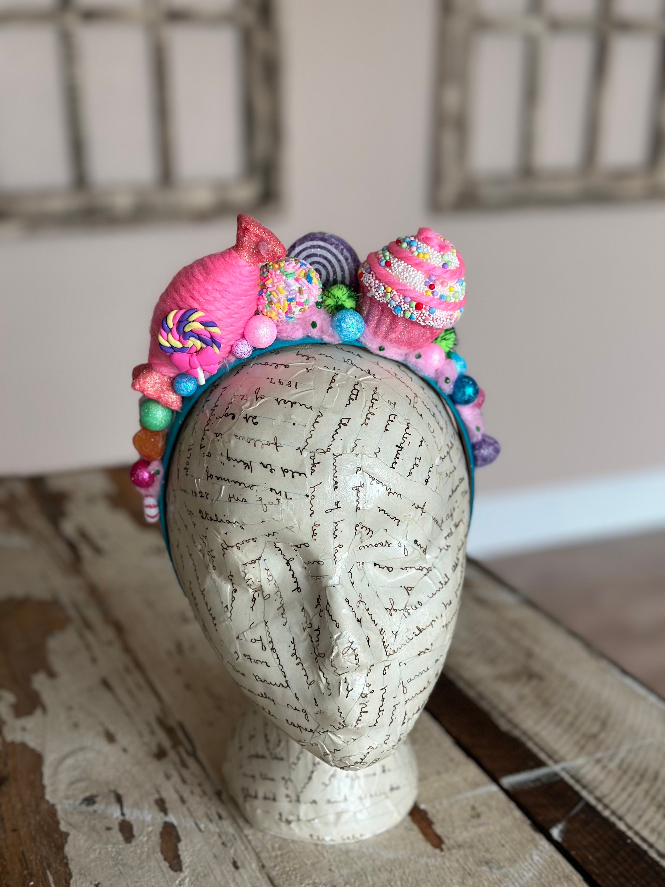 rosy monster candy crown tunicブルー size М Sweet Treat Fascinator, Candy Crown, Candyland Headband, Halloween