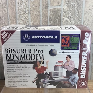 Factory Sealed MOTOROLA BitSURFR Pro ISDN Modem with Built in NT-1. Brand New in Box