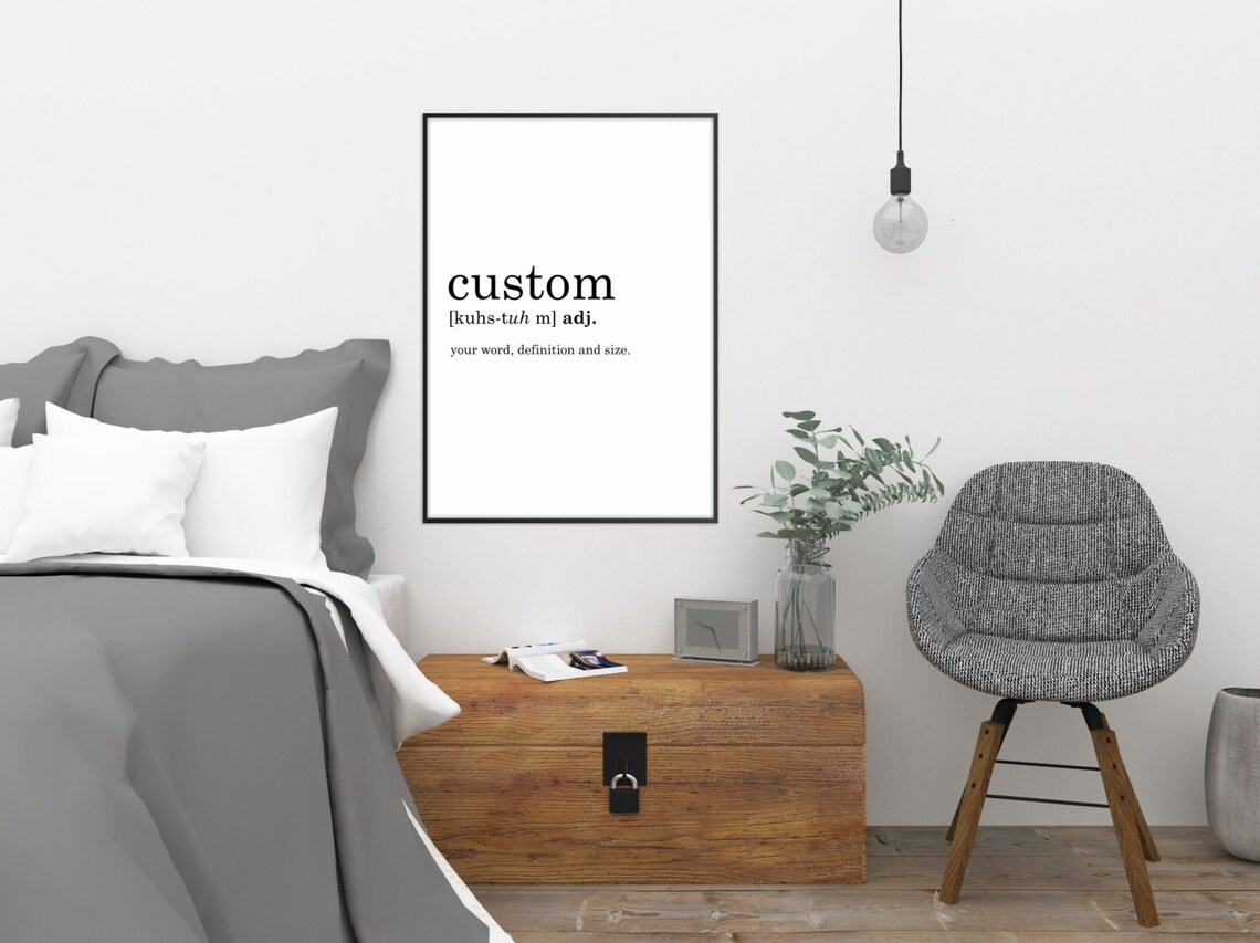 CUSTOM Definition Print // Printable Wall Art // Digital | Etsy