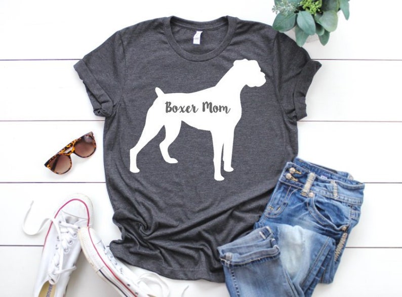 Boxer Mom Shirt Gift for Boxer Mom Dog Mom Shirt Dog Park Etsy