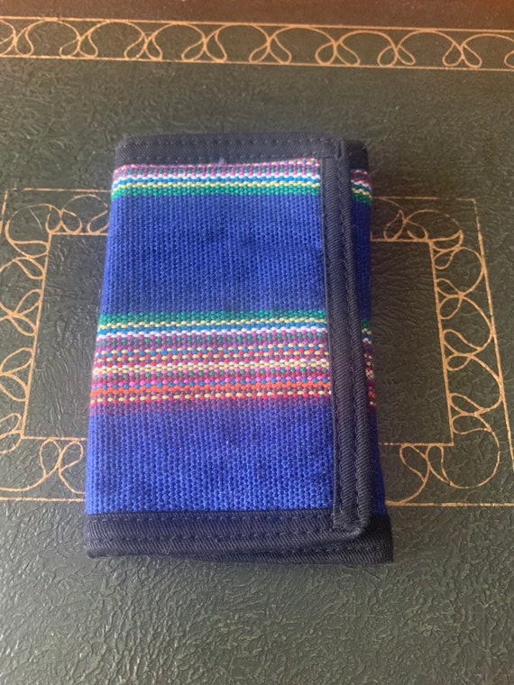 1980’s Guatemalan Cotton Trifold Wallet - image 3