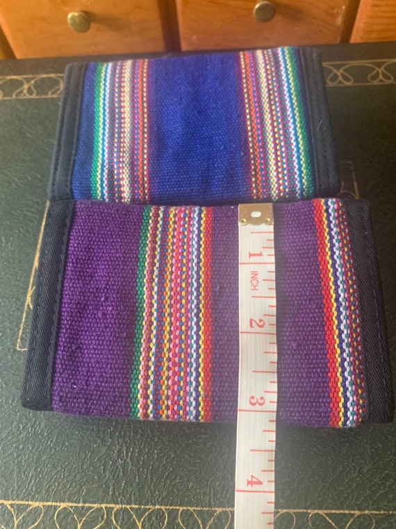 1980’s Guatemalan Cotton Trifold Wallet - image 7