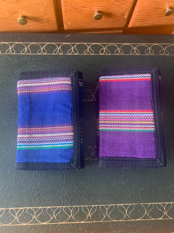 1980’s Guatemalan Cotton Trifold Wallet - image 2