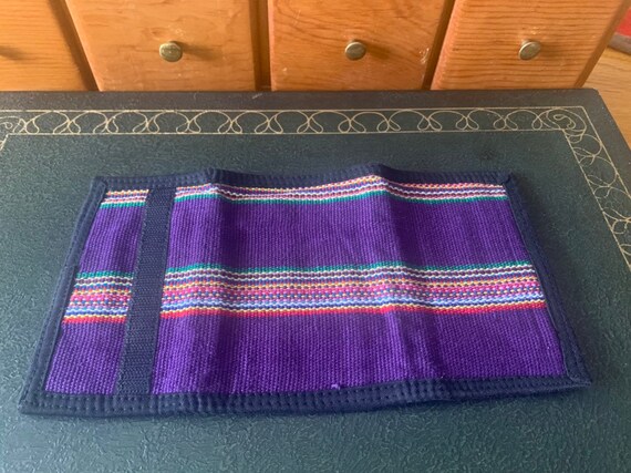 1980’s Guatemalan Cotton Trifold Wallet - image 8