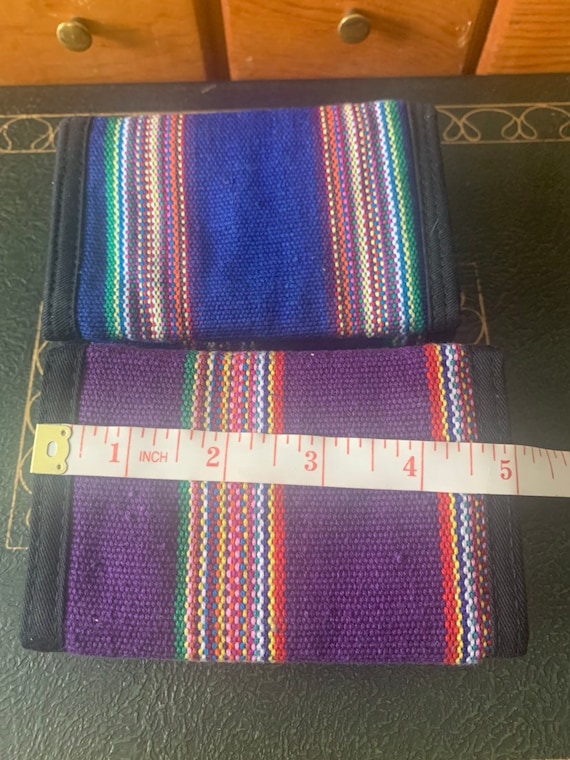 1980’s Guatemalan Cotton Trifold Wallet - image 6