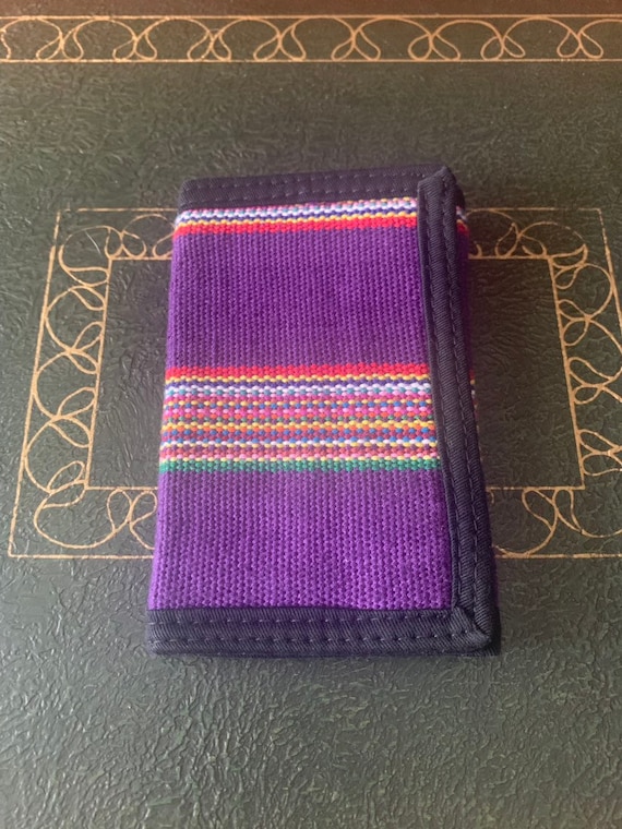 1980’s Guatemalan Cotton Trifold Wallet - image 4