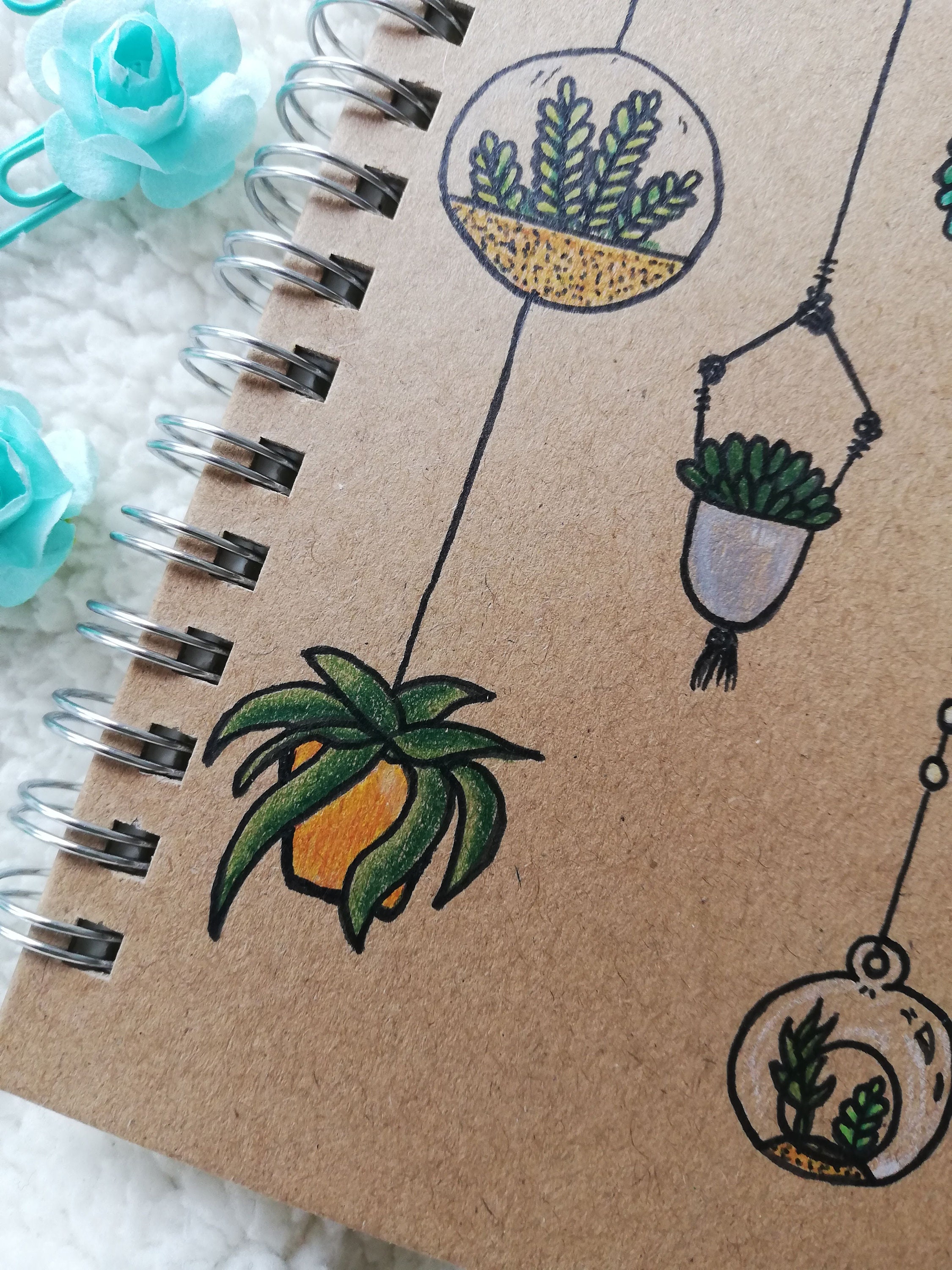 Plant notebook planner set journal supplies cute notebook Etsy