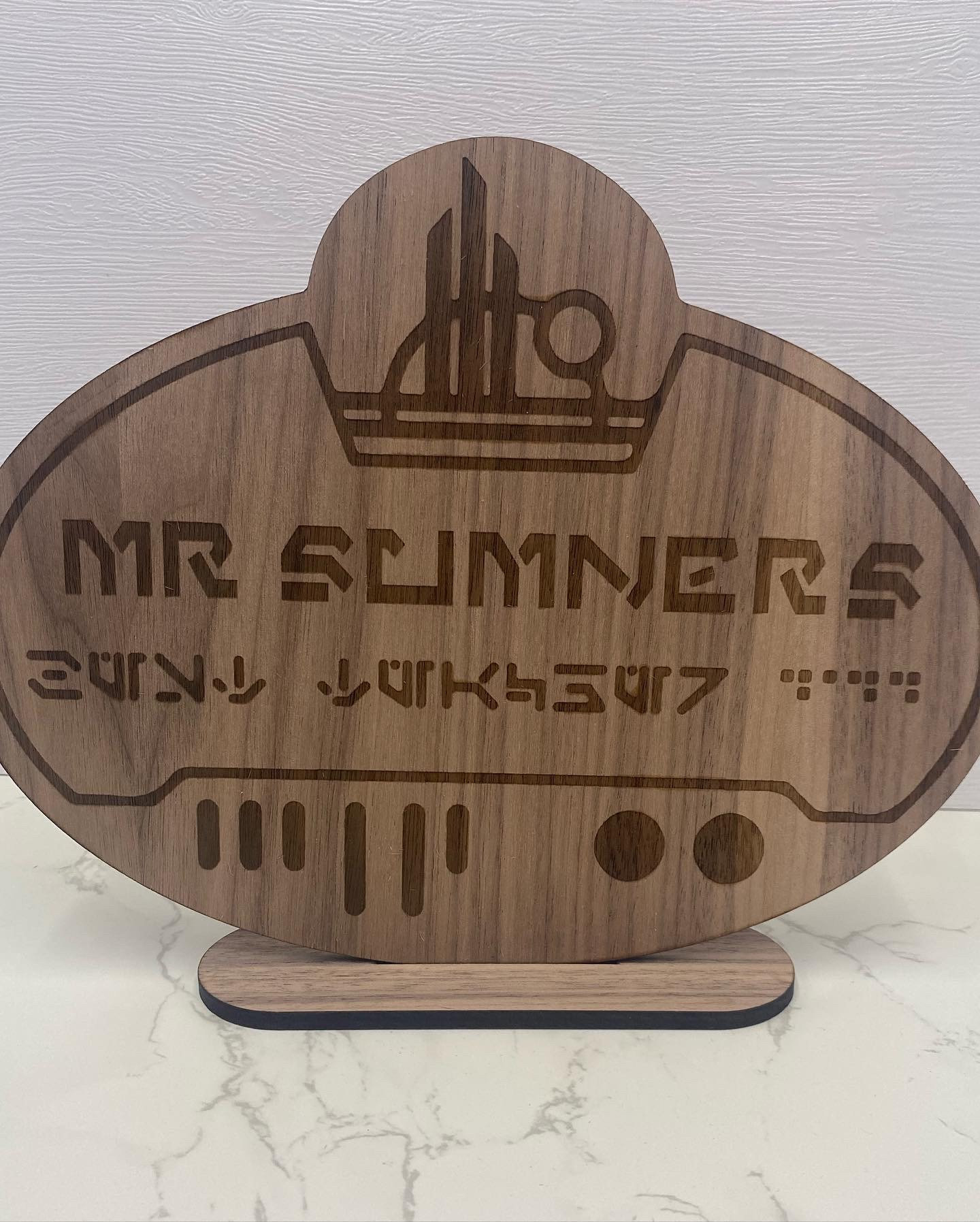 Teachers Gift Desk Sign Tag Personalized Name Plate Custom Etsy