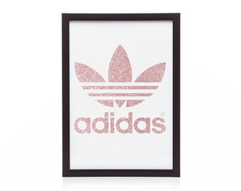 adidas logo rose gold