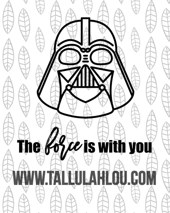 The Force Is With You Star Wars Svg Darth Vader Svg Jedi Etsy