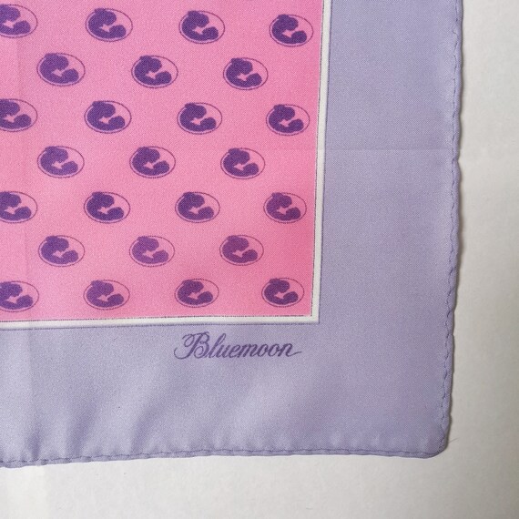 Foulard Carré En Soie Vintage Nice Matin - Motif Géométrique Multicolore - Occasion Bon état