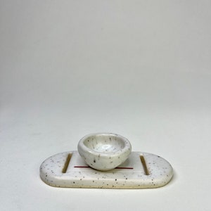 Medium White Sunshine Jewelry Tray & Pot image 3