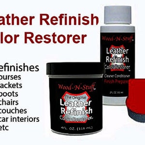 Leather Color Restorer Dark Brown Repair Furniture Vinyl Jacket Couch Car  Seat Upholstery Sofa 4 Oz. 