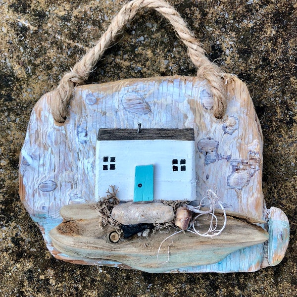 Little driftwood house hanging