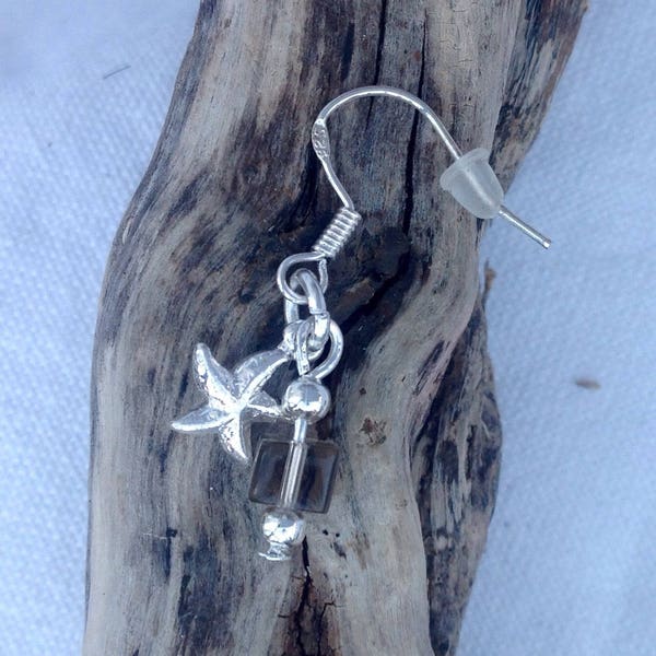 925 silver earrings; starfish jewellery; gifts for her; beach lover