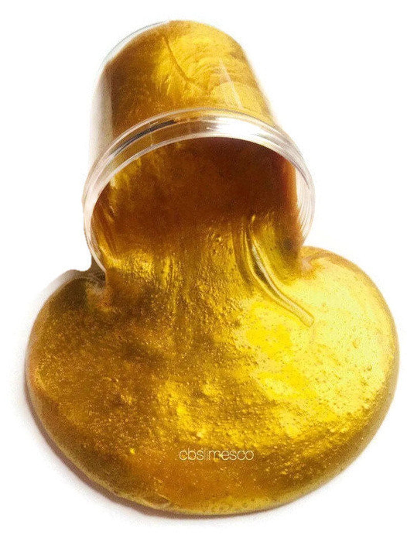 Metallic Gold Slime Metallic Gold Clear Slime Gold Slime Etsy